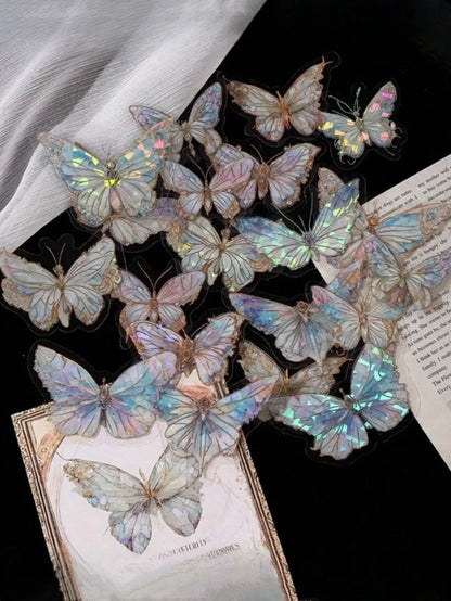 Pink Crystal 3D Butterfly Wall Sticker | Home Decor by HomeDecorDecals.