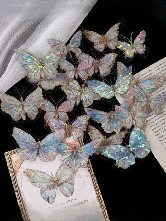Pink Crystal 3D Butterfly Wall Sticker | Home Decor by HomeDecorDecals.