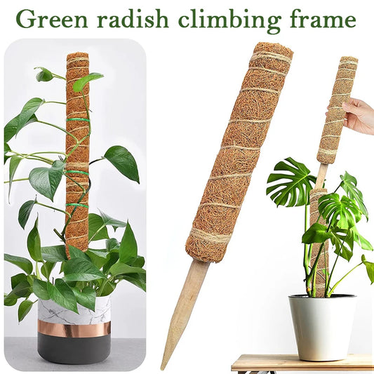 Plant Climbing Coir Totem Pole | Garden Decor by HomeDecorDecals.