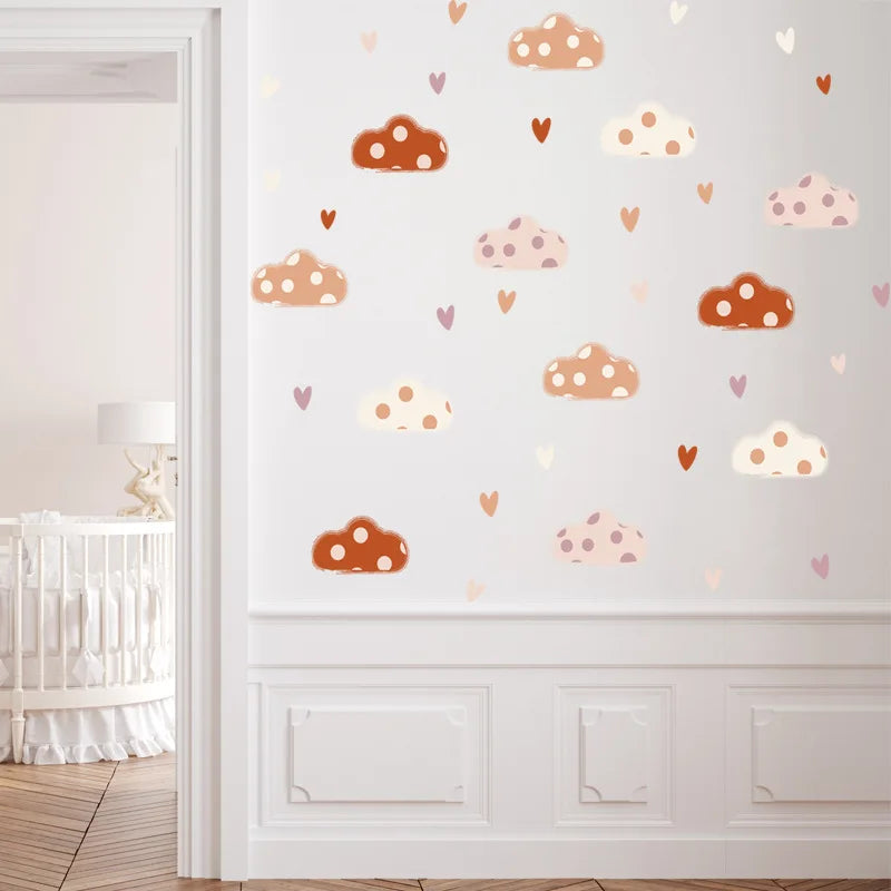 Children's Room Wall Stickers Cartoon Animals on Train Airplane Hot Air Balloon Wall Decals Baby Nursary Kindergarten Decoration-HomeDecorDecals_com