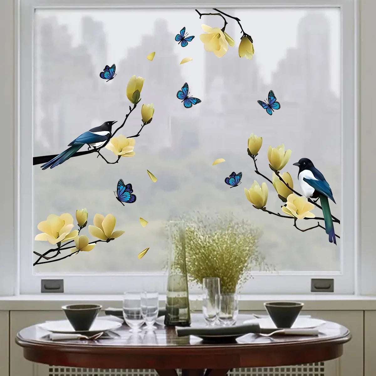 View Bird Wall Stickers Windows Wall Art Decoration for Bedroom Gift Wallpaper Home Decore Living Room DIY Kids Room-HomeDecorDecals_com