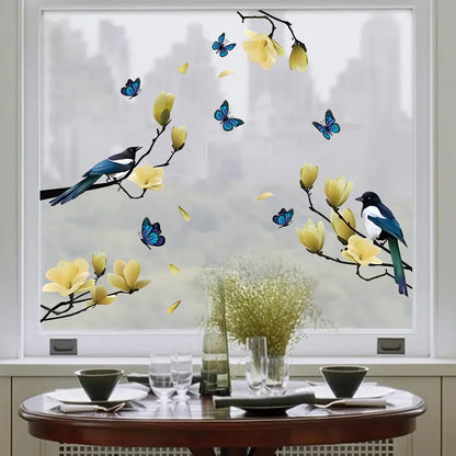 View Bird Wall Stickers Windows Wall Art Decoration for Bedroom Gift Wallpaper Home Decore Living Room DIY Kids Room-HomeDecorDecals_com