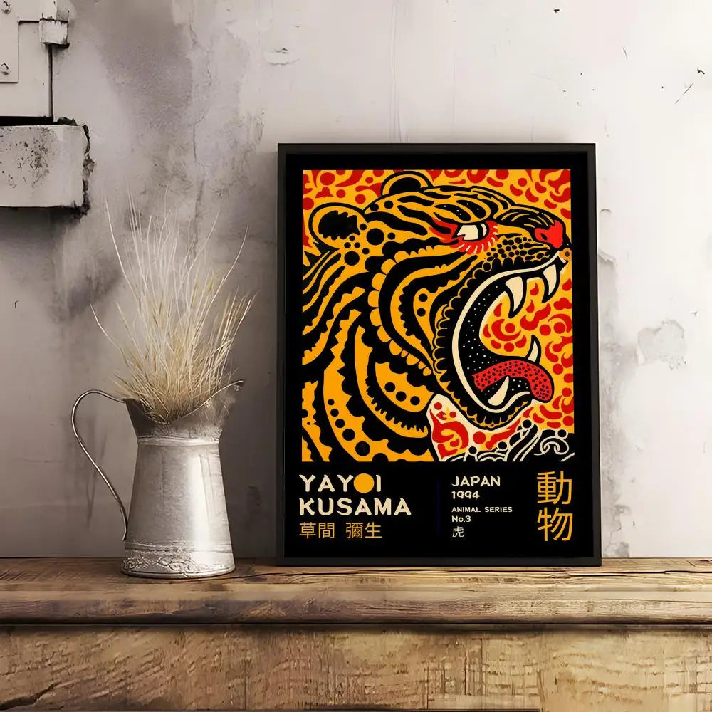 Pop Artist Yayoi K_Kusama Poster Decorative Wall Art Stickers Mural Photo Print for Home Living Room Hallway Decor-HomeDecorDecals_com