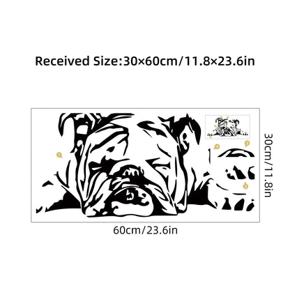 Additional view of Puppy Lying Down Silhouette Wall Decal | Home Decor by HomeDecorDecals.