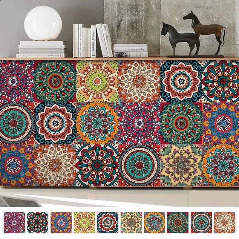 Mandala Style Tiles Wall Sticker | Home Decor by HomeDecorDecals.