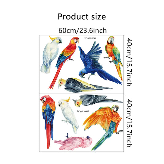 Hand-Painted Style Birds Wall Decal | Home Decor removable peel and stick wall decal by HomeDecorDecals.