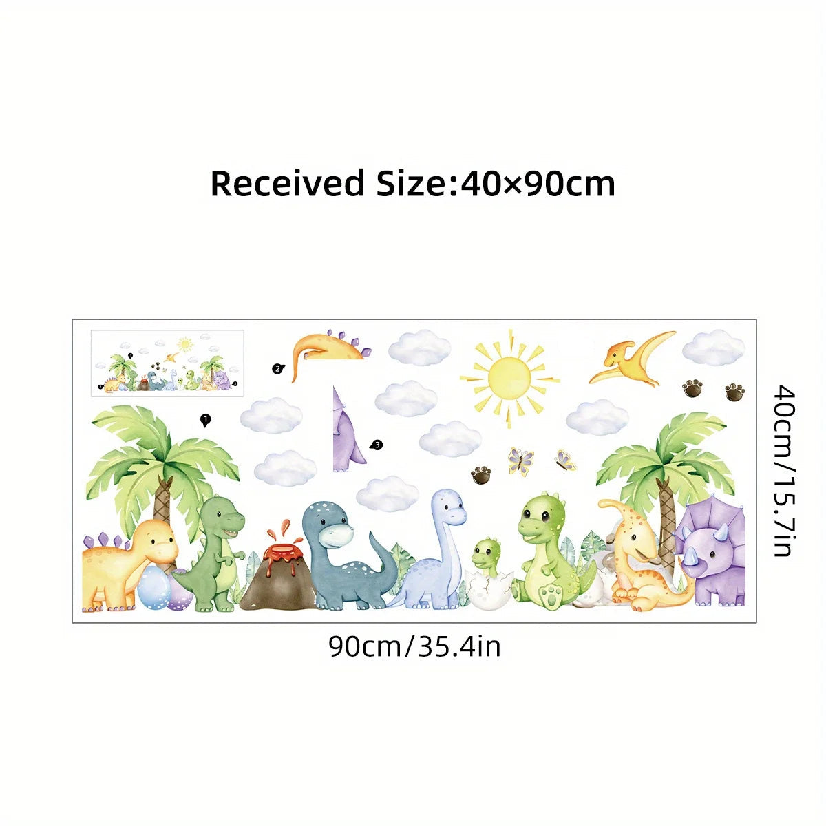 Cute Dinosaur Wall Sticker PVC Kids Room Decor-HomeDecorDecals_com