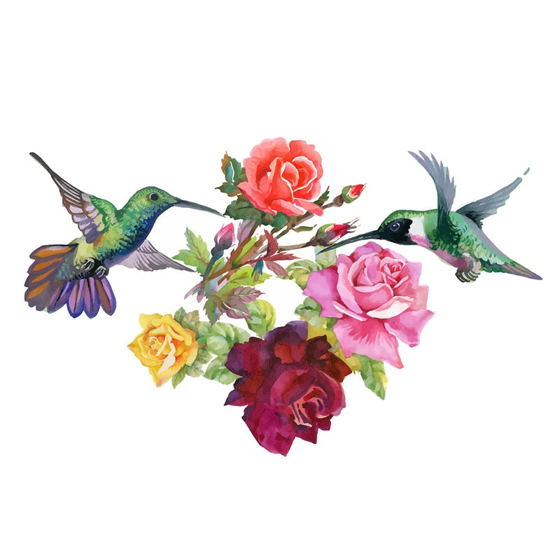 T148# Hand painted Parrot Wall Sticker Bathroom Toilet Decor Living Room Cabinet Home Decoration Decals-HomeDecorDecals_com