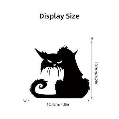 Black Cat Pattern Wall Decal | Home Decor displayed in room decor by HomeDecorDecals.