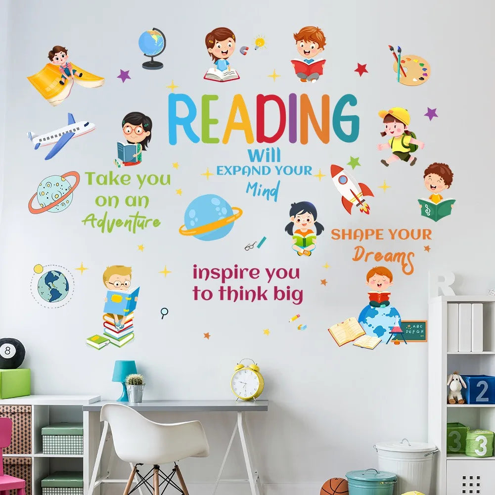 Cartoon Characters Space Planet Wall Stickers Interesting Home Decorations Suitable For Children's Rooms And Kindergartens-HomeDecorDecals_com