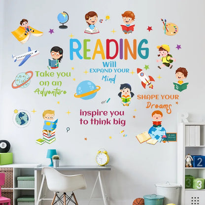 Cartoon Characters Space Planet Wall Stickers Interesting Home Decorations Suitable For Children's Rooms And Kindergartens-HomeDecorDecals_com