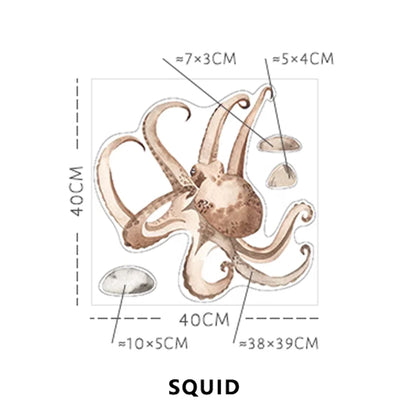 Underwater Sea Animals World Wall Decal | Home Decor design details by HomeDecorDecals.
