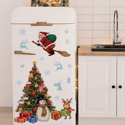 Whimsical Christmas Wall Decal | Home Decor displayed in room decor by HomeDecorDecals.