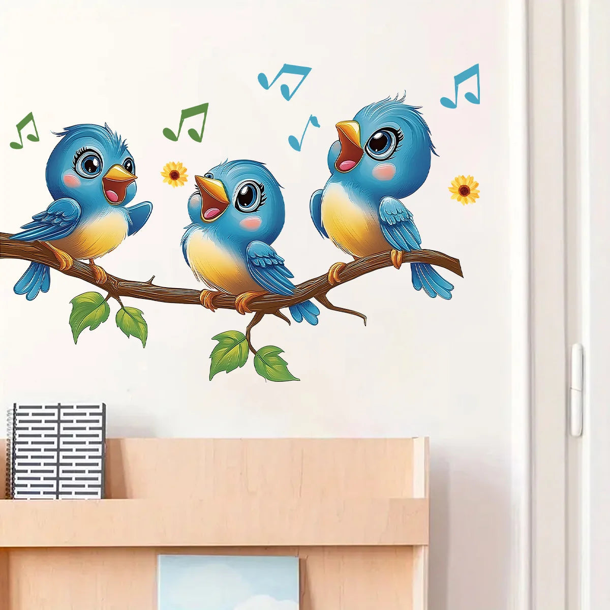 Children's Room Wall Stickers Cartoon Animals on Train Airplane Hot Air Balloon Wall Decals Baby Nursary Kindergarten Decoration-HomeDecorDecals_com