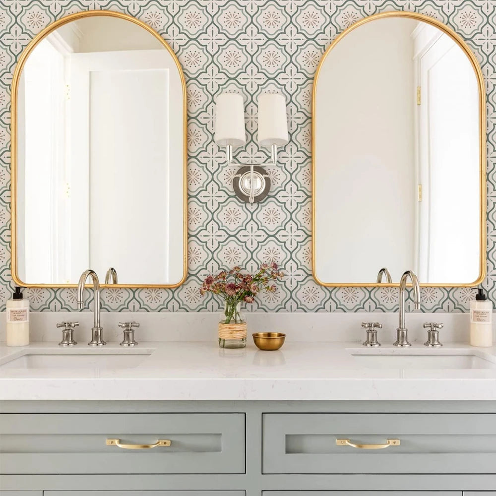 Vinyl Waterproof Tile Decal | Home Decor design details by HomeDecorDecals.