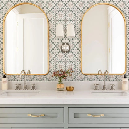 Vinyl Waterproof Tile Decal | Home Decor design details by HomeDecorDecals.