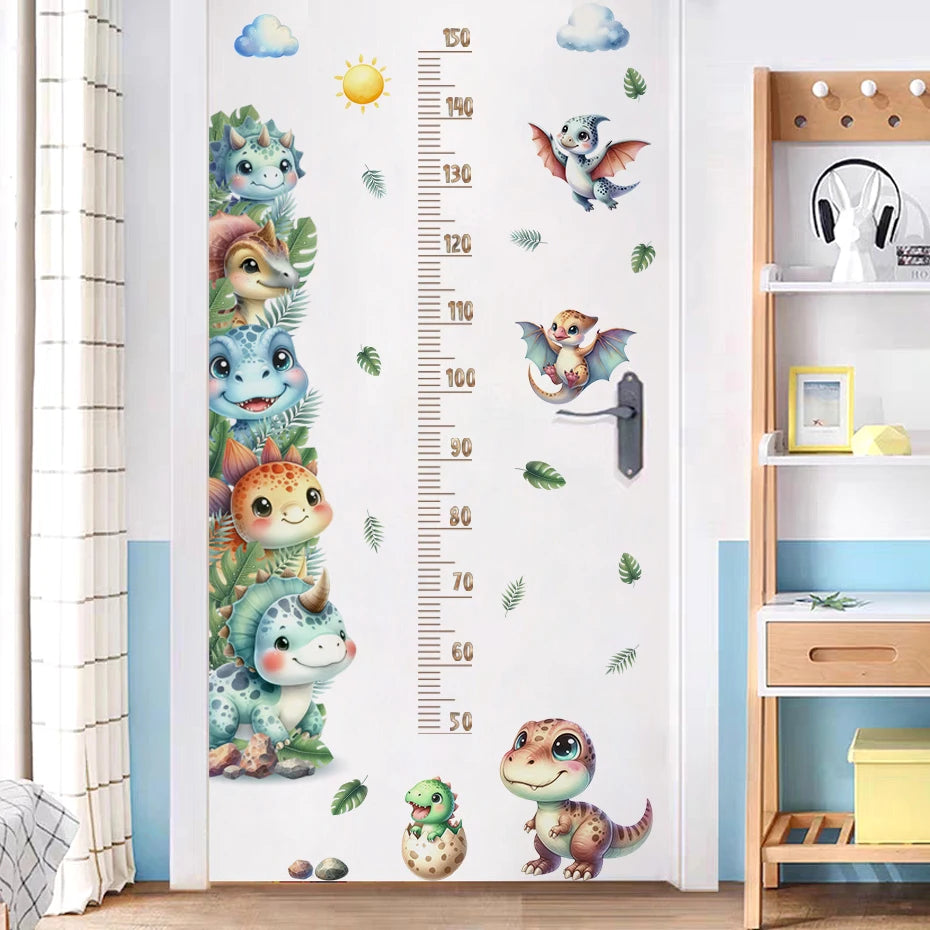 Cartoon Cute Dinosaur Wall Stickers for Children Room Boy Kids Room Living Room Nursery Background Decoration Wall Decals-HomeDecorDecals_com