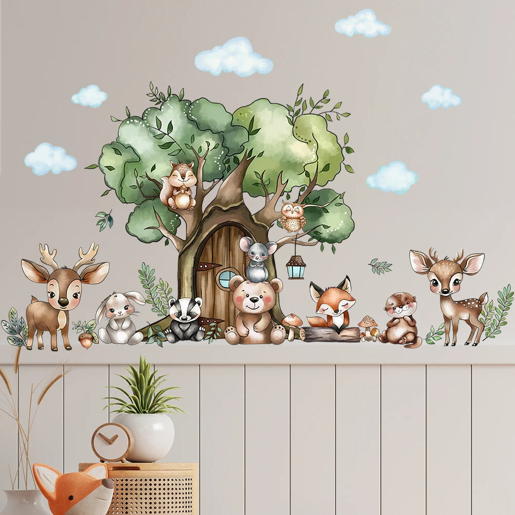 Animals in the Forest Wall Decal | Home Decor by HomeDecorDecals.