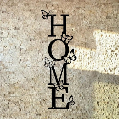 HOME Text and Butterfly Wall Decal | Home Decor removable peel and stick wall decal by HomeDecorDecals.