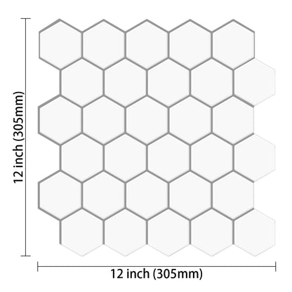 Close-up view of Large Hexagonal Wall Tiles | Home Decor by HomeDecorDecals.
