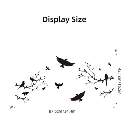 Additional view of Branch Bird Silhouette Wall Decal | Home Decor by HomeDecorDecals.