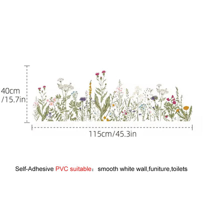 Wild Flowers Peel and Stick Wall Decal | Home Decor home decor design by HomeDecorDecals.