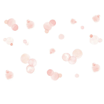 Additional view of Pink Polka Dot Wall Decal | Home Decor by HomeDecorDecals.