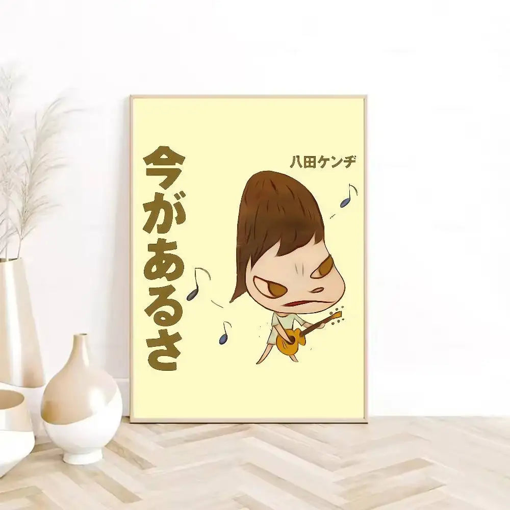 Y-Yoshitomo Nara Art Lovely melancholy Poster HD sticky wall waterproof home living room bedroom Dorm bar aesthetic decoration-HomeDecorDecals_com