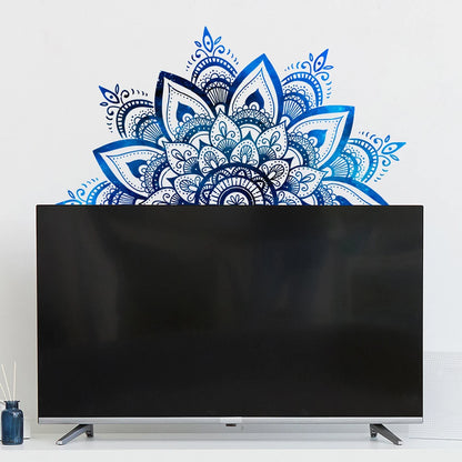 Mandala Lotus Flower Datura Zen Wall Decal | Home Decor decorative wall feature by HomeDecorDecals.