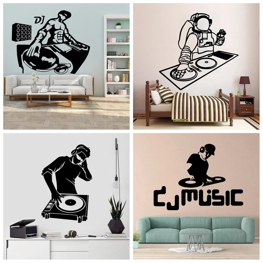 DJ Wall Decal | Gaming Room Decor by HomeDecorDecals.