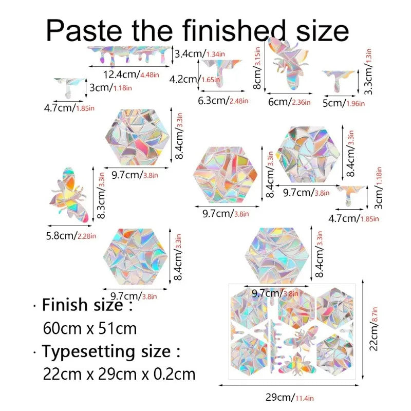 29 Stylels Rainbow Maker Sun Catcher Wall Stickers Cat Bird Star Mushroom Moon Sun DIY Window Glass Electrostatic Prisms Sticker-HomeDecorDecals_com
