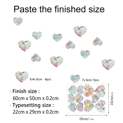 29 Stylels Rainbow Maker Sun Catcher Wall Stickers Cat Bird Star Mushroom Moon Sun DIY Window Glass Electrostatic Prisms Sticker-HomeDecorDecals_com