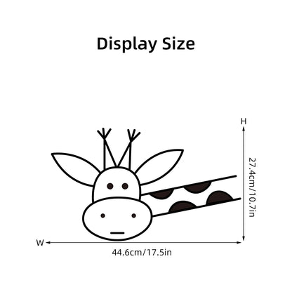 1pcs PVC Funny Giraffe Pattern Wall Stickers for Kids Room Decoration Windows Children Home Decor Bedroom Removable Wall Decals-HomeDecorDecals_com
