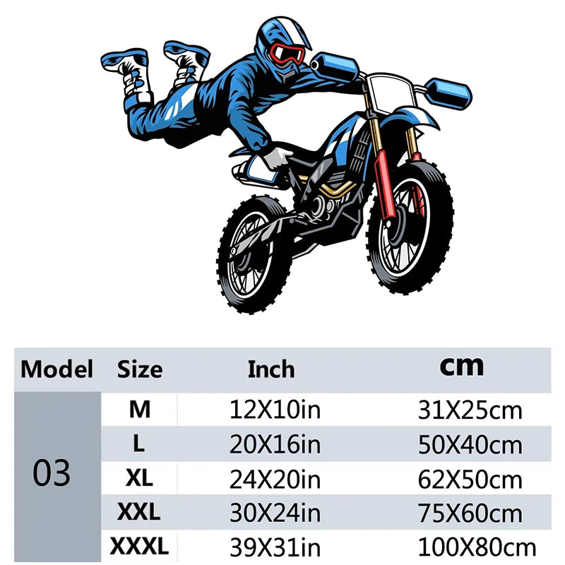 Motocross Dirt Bike Wall Decal Boys Bedroom Playroom Home Decoration Motorbike Extreme Sport Art Window Sticker Mural-HomeDecorDecals_com