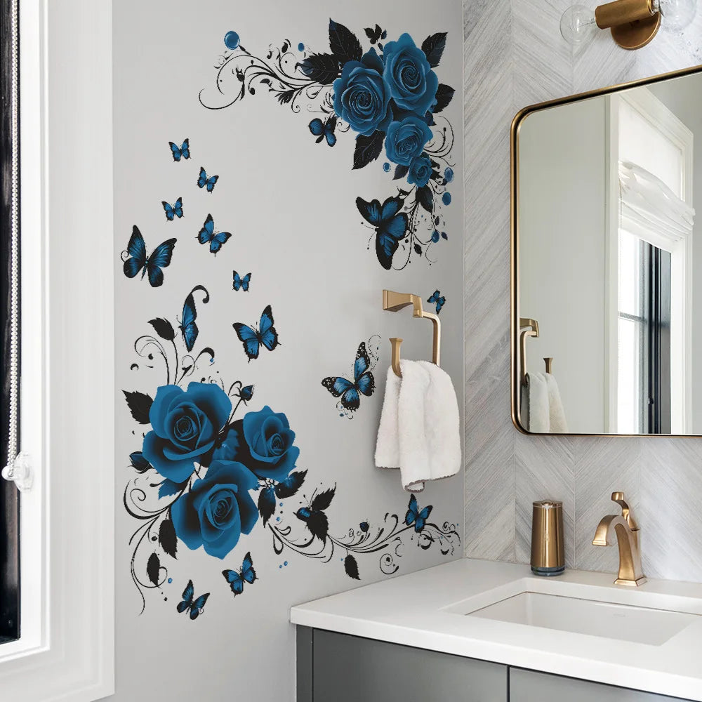 Blue Butterfly Wall Decal | Home Decor by HomeDecorDecals.