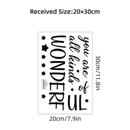Additional view of Text Wall Mirror Decal | Home Decor by HomeDecorDecals.