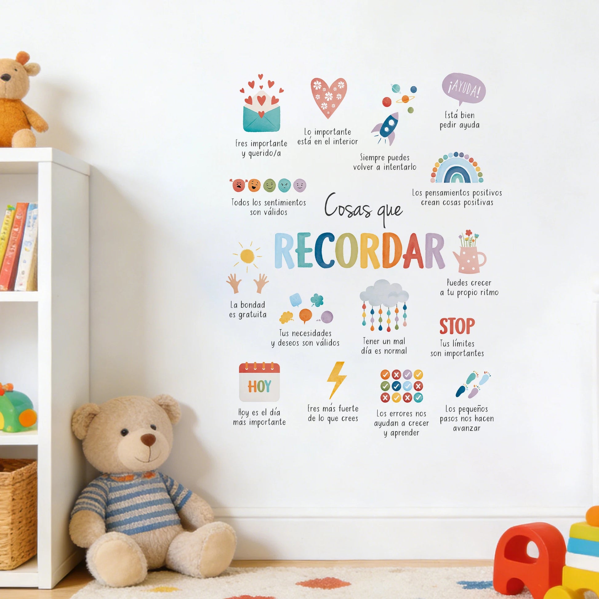 Close-up view of Things to Remember Therapy Wall Decal | Home Decor by HomeDecorDecals.