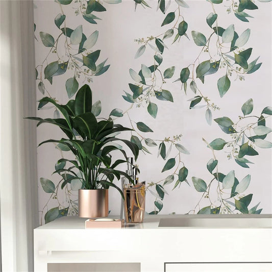 Green Leaf Peel and Stick Wall Decal | Home Decor by HomeDecorDecals.