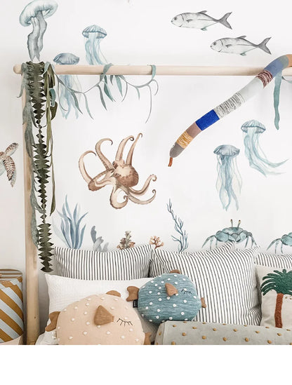 Underwater Sea Animals World Wall Decal | Home Decor by HomeDecorDecals.