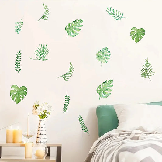 Cartoon Leaf Wall Decal | Home Decor by HomeDecorDecals.