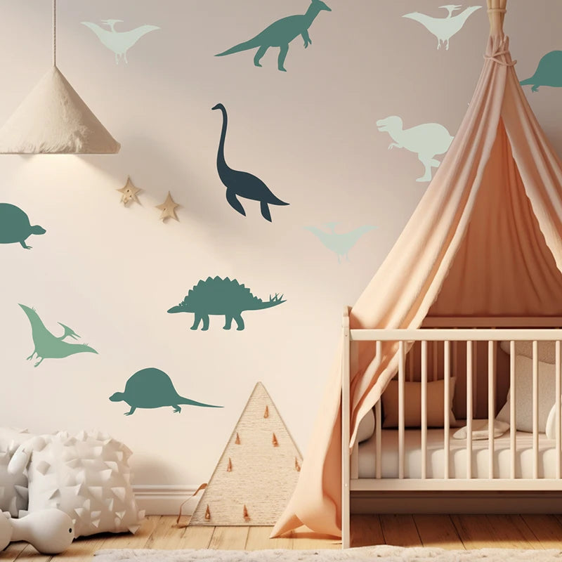 Boho Style Cartoon Light blue Clouds Wall Stickers for Kids Bedroom Home Decoration Bathroom Bathtub DIY Wall Art Wallpaper-HomeDecorDecals_com