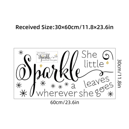Additional view of Creative Encouraging Text Wall Decal | Room Decor by HomeDecorDecals.
