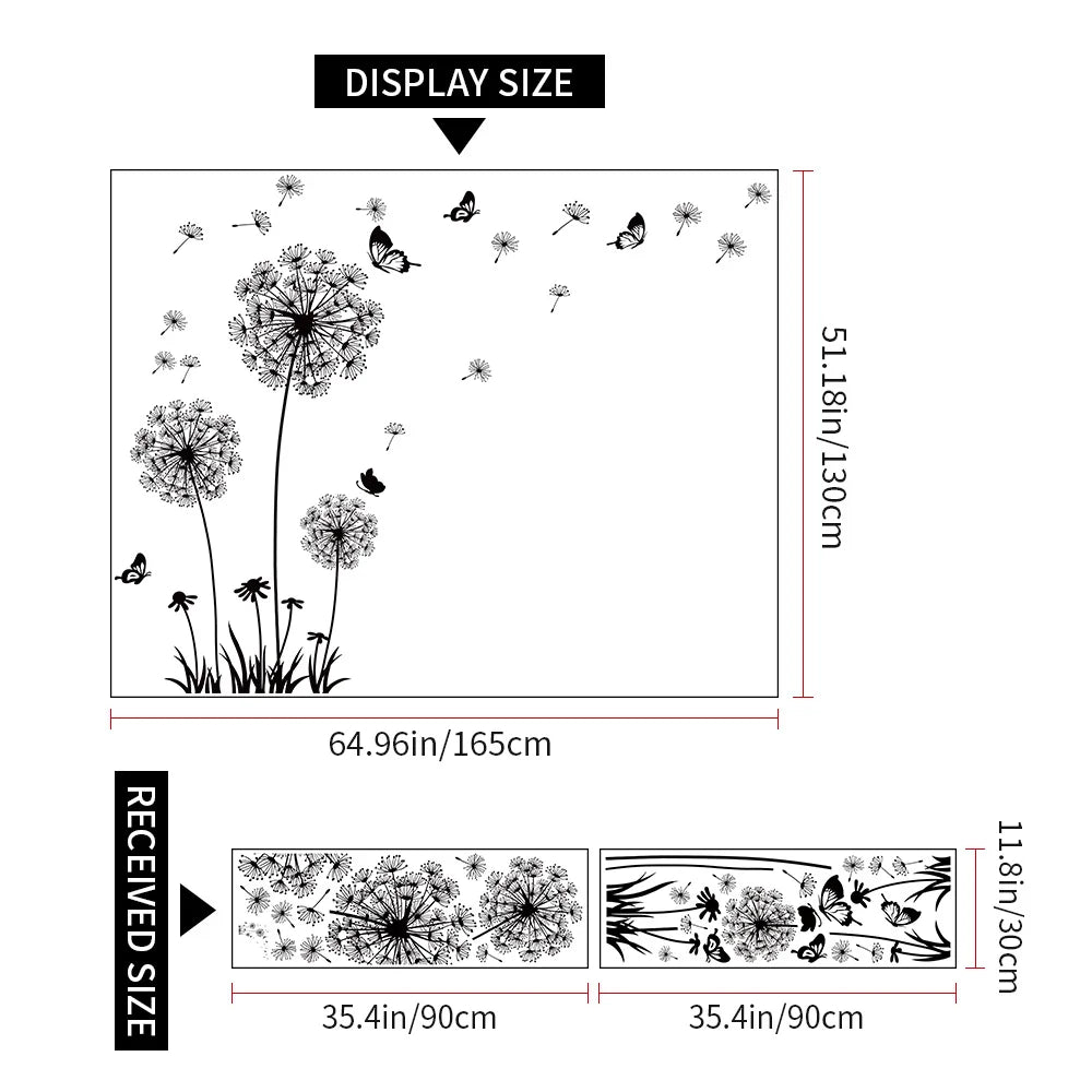 Simple Dandelion Wall Decal | Room Decor home decor design by HomeDecorDecals.
