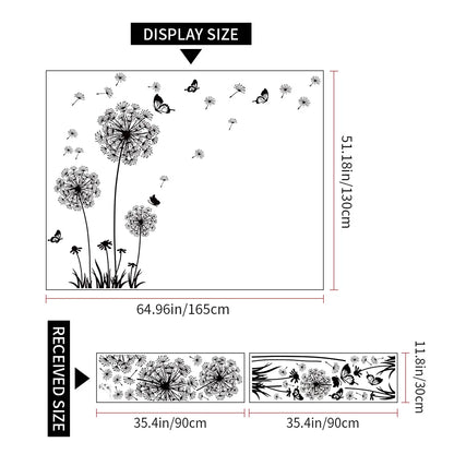Simple Dandelion Wall Decal | Room Decor home decor design by HomeDecorDecals.