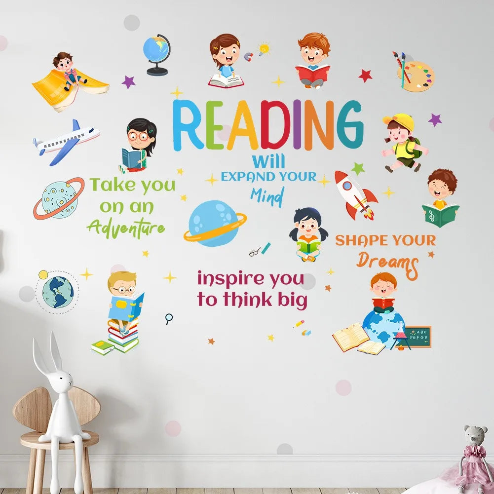 Cartoon Characters Space Planet Wall Stickers Interesting Home Decorations Suitable For Children's Rooms And Kindergartens-HomeDecorDecals_com