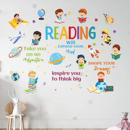 Cartoon Characters Space Planet Wall Stickers Interesting Home Decorations Suitable For Children's Rooms And Kindergartens-HomeDecorDecals_com