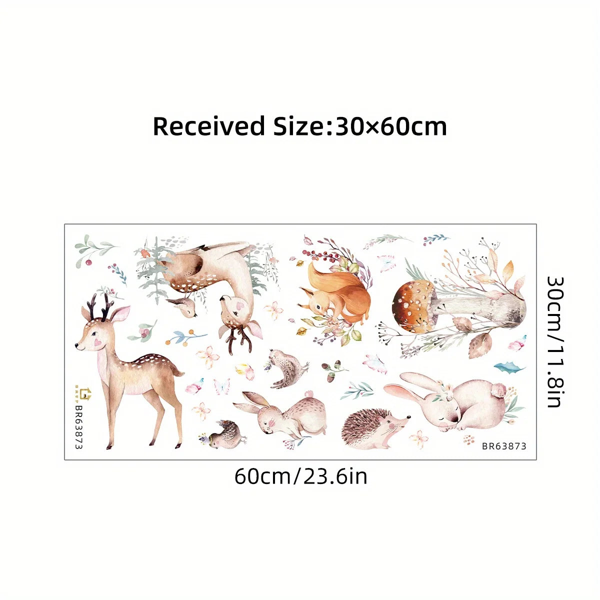 Colourful Cartoon Bunny Wall Sticker-HomeDecorDecals_com