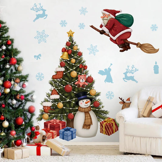Whimsical Christmas Wall Decal | Home Decor christmas wall decal by HomeDecorDecals.
