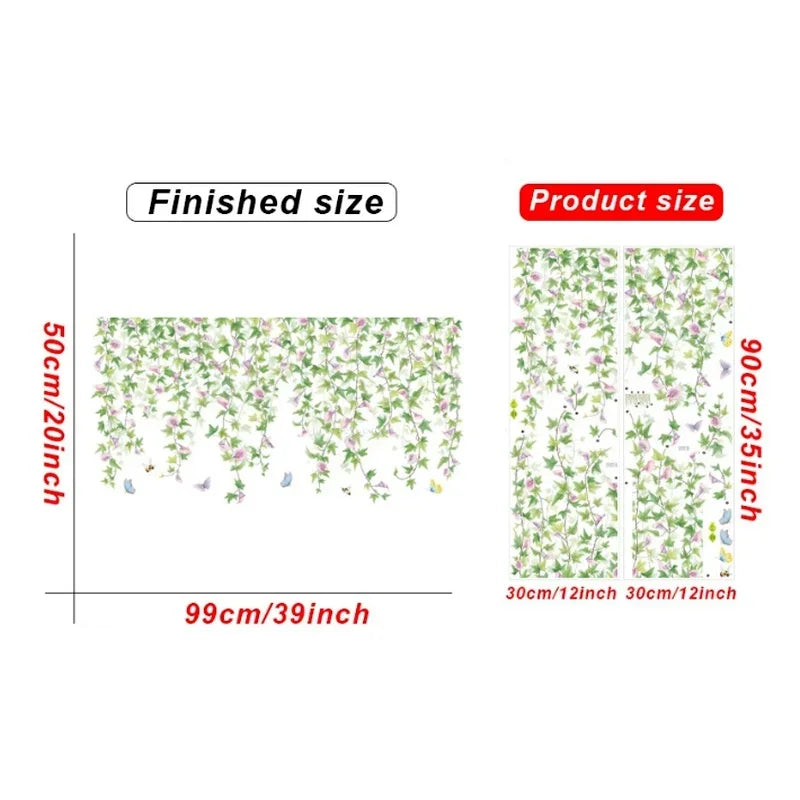 Additional view of Morning Glory Vine Wall Decal | Home Decor by HomeDecorDecals.