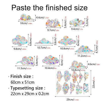 29 Stylels Rainbow Maker Sun Catcher Wall Stickers Cat Bird Star Mushroom Moon Sun DIY Window Glass Electrostatic Prisms Sticker-HomeDecorDecals_com